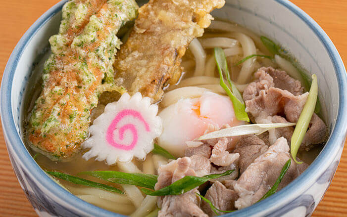 男の肉うどん